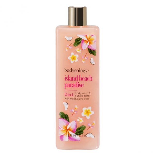 Bodycology Island Beach Paradise Body Wash & Bubble Bath 16 oz